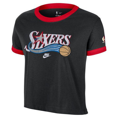 Philadelphia 76ers Essential Hardwood Classics Nike NBA T-Shirt - Black - HV5398-010