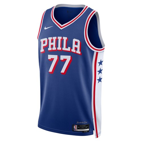 Philadelphia 76ers Icon Edition Nike Dri-FIT NBA Swingman Jersey - Rush Blue - DX8620-496