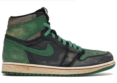 PHILLLLLTHY Aged Air Jordan 1 Retro High DropX - Pine Green/Black