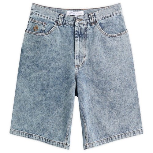 Polar Skate Co. Big Boy Denim Shorts - Heavy Washed Blue - PSC-SP26-54-BLU