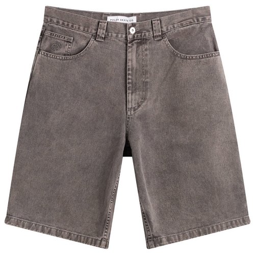 Polar Skate Co. Big Boy Denim Shorts - Washed Grey - PSC-SP26-53-GRY