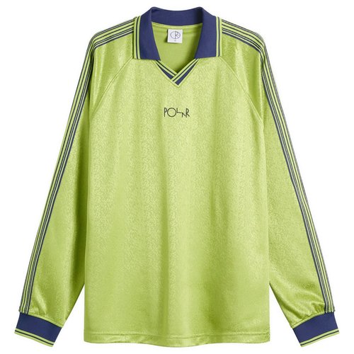 Polar Skate Co. Davie Football Shirt - Peridot/Dark Blue - PSC-SP26-6-GRN