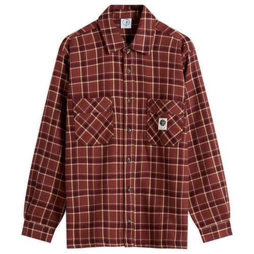 Polar Skate Co. Mike Flannel Shirt - Oxblood Check - PSC-F25-8-OCH