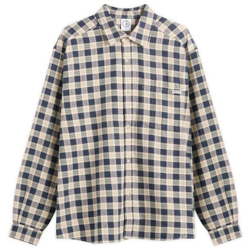 Polar Skate Co. Mitchell Check Shirt - Teal/Butter - PSC-SP26-3-BLU