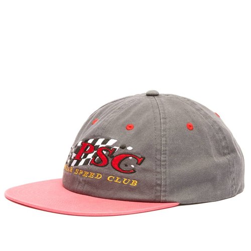 Polar Skate Co. Polar Speed Club Cap - Grey/Red - PSC-F25-75-GRD