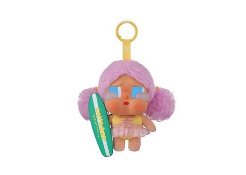 Pop Mart Crybaby VacatiOn Mode On Series Let's Surf Vinyl Plush Pendant - Multicolor