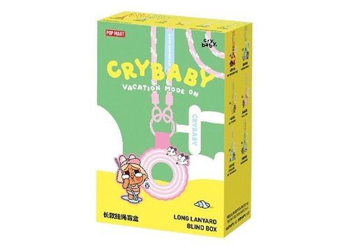 Pop Mart Crybaby VacatiOn Mode On Series LOng Lanyard Single Blind Box - Multicolor