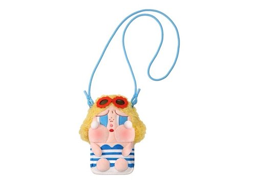 Pop Mart Crybaby VacatiOn Mode On Series Mini Crossbody Bag Blue - Multicolor