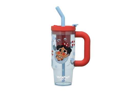 Pop Mart Crybaby VacatiOn Mode On Series Straw Cup - Multicolor