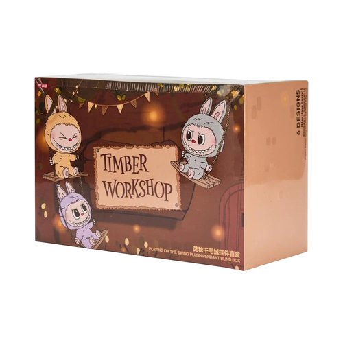 Pop Mart Labubu THE MOnSTERS Timber Workshop Playing On the Swing Plush Pendant Sealed Whole Set - 6 Blind Boxes - 1.448