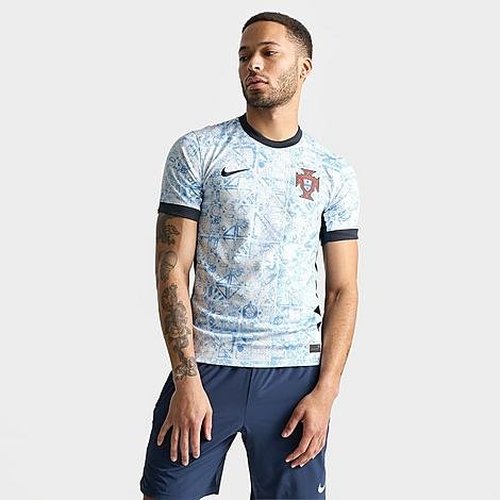Portugal Team 2024/25 Stadium Away Nike Dri-FIT Soccer Replica Jersey - Cream/University Blue/Pitch Blue/Pitch Blue - FJ4274-133