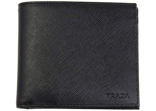 Prada BiFold Wallet Saffiano Leather - Bluette