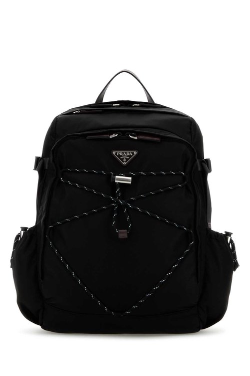 Prada Black Canvas Backpack - 2VZ122_2DMG_F0002