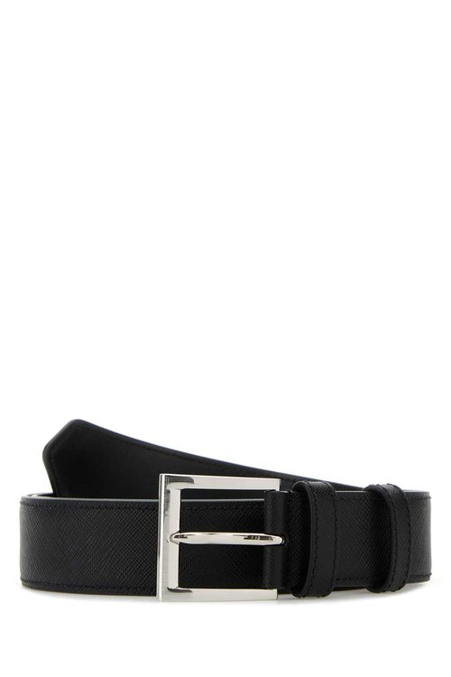 Prada Black Leather Belt - 2CC672_053_F0002