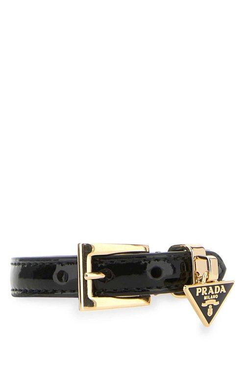 Prada Black Leather Bracelet - 1IB351_069_F0002