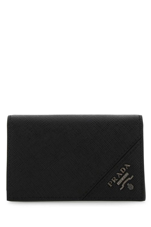 Prada Black Leather Card Holder - F0002 - 2MC122_QME_F0002