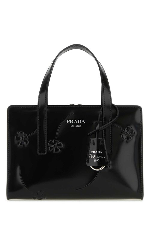 Prada Black Leather Re-edition 1995 Handbag - 1BA357VOOFZO6F0002