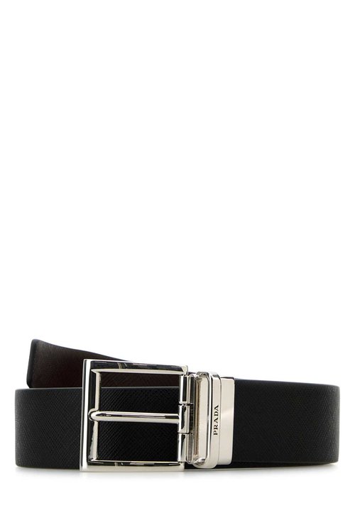 Prada Black Leather Reversible Belt - F00Xf - 2CC004_053F00XF