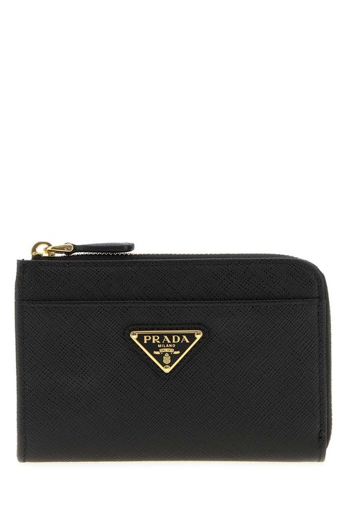 Prada Black Leather Wallet - 1PP122_QHHF0002