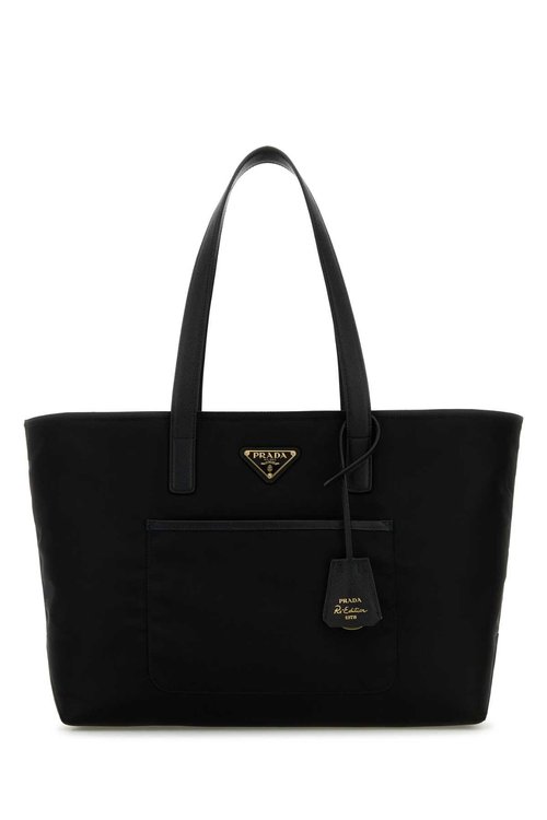 Prada Re-nylon Shopping Bag - Black - 1BG555_R064_F0002