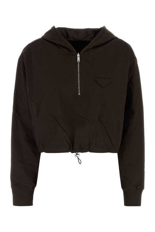 Prada Brown Cotton Reversible Sweatshirt - 134719SOOO17XEF0192
