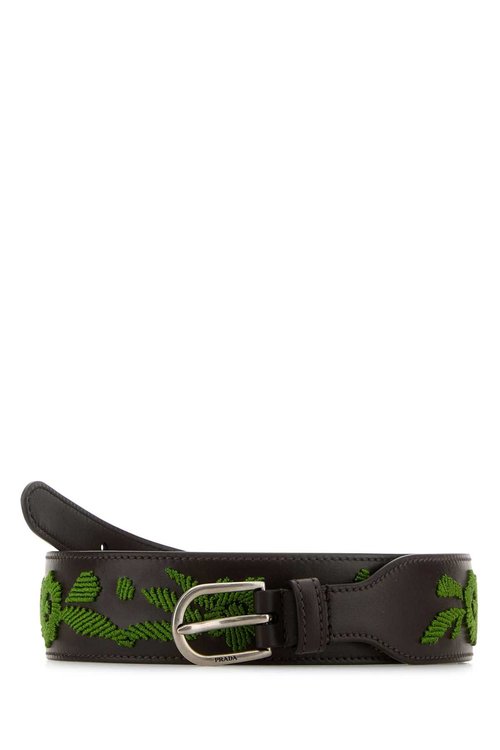 Prada Brown Leather Belt - 1CC676_2HIS_F0089
