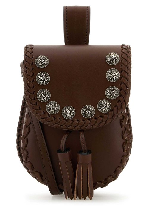 Prada Leather Crossbody Bag - Brown - 1BL055VOBN2HILF0BW5