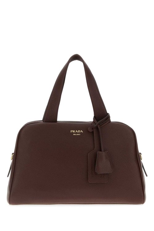 Prada Leather Handbag - Brown - 1BB148_2HIK_F0038