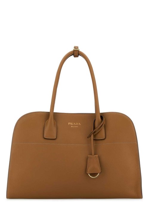 Prada Camel Leather Medium Shopping Bag - Caramel0 - 1BG571VOOY2CYSF03BH