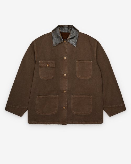 Prada Canvas Blouson Jacket - Brown - 29T181_157N_F0027