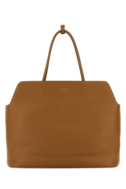 Prada Caramel Leather Shopping Bag - Caramel0 - 1BG509_2CYS_F03BH