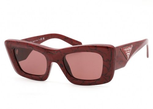 Prada Cat Eye Sunglasses - Red Marble (Pr13Zsf/15D08S/50)