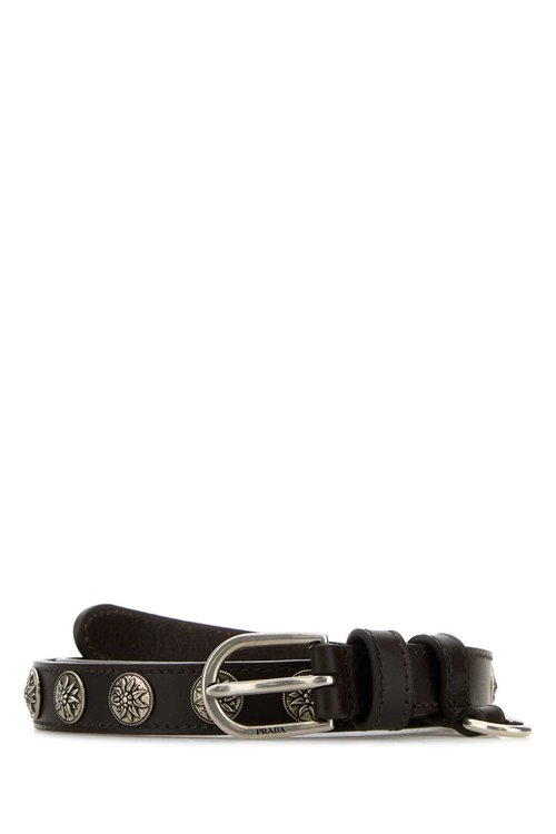 Prada Chocolate Leather Belt - 1CS138_2HIL_F0201