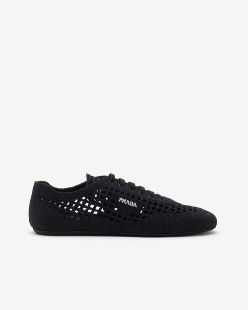 Prada Collapse Crochet Laced - Black - 1E360O