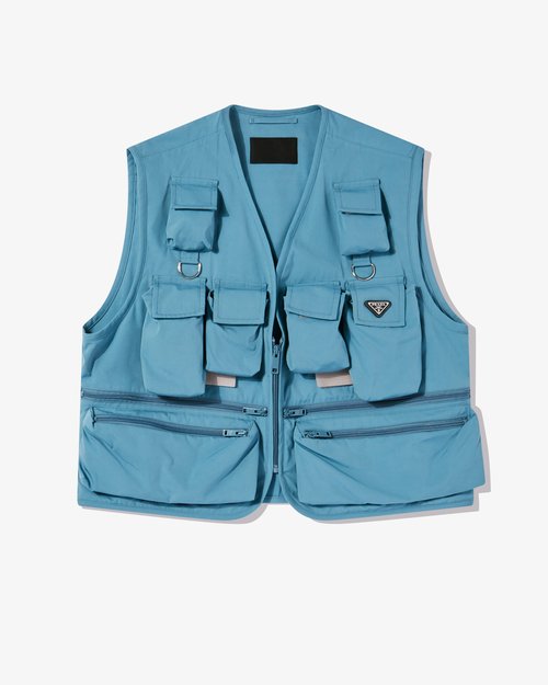 Prada Cotton Blend Vest - Aviation Blue - SGC499