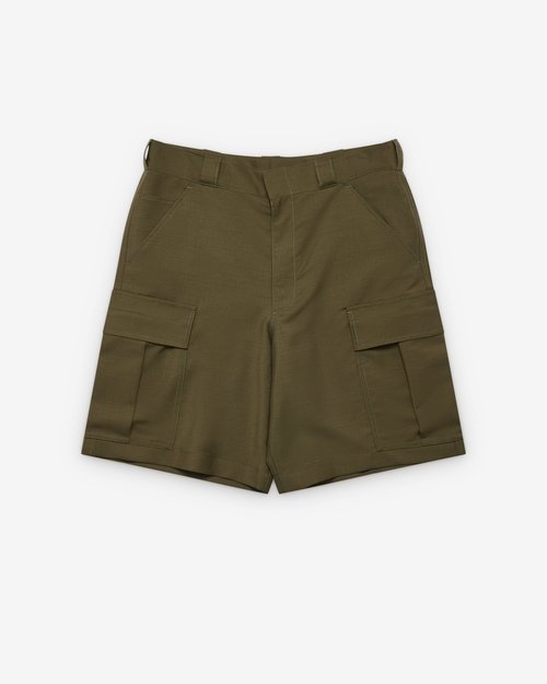Prada Cotton Cargo Shorts - Olive - SPH535