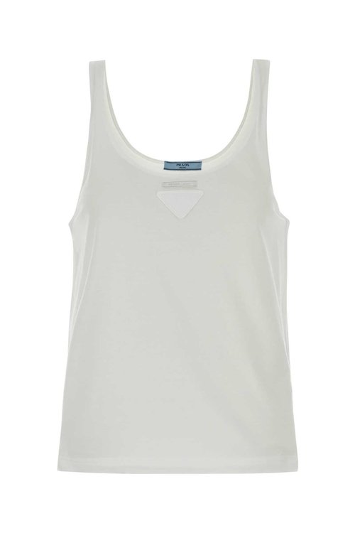Prada Cotton Tank Top - 3570BSOOO18QZF0009