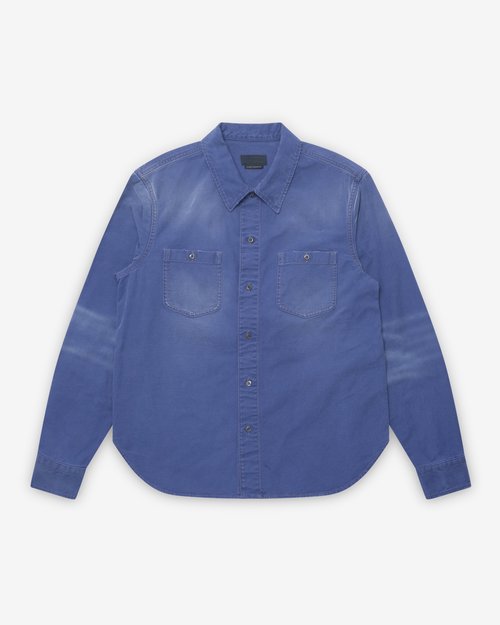 Prada Cotton Twill Shirt - Indigo - GEC117_18NM_F0U2H