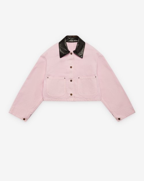 Prada Cropped Work Jacket - Pink - 292356