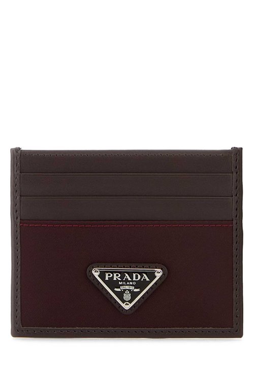 Prada Dark Brown Leather Card Holder - 2MC025_2DW3_F0007