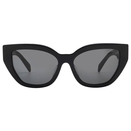 Prada Dark Butterfly Ladies Sunglasses PR A09SF 1AB5S0 55 - Black/Grey - PRA09SF1AB5S0557.0000X4.0000X3.0000
