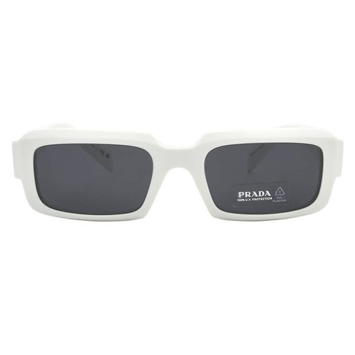 Prada Dark Gray Rectangular Sunglasses PR 27ZS 17K08Z 54 - Black/Grey - PR 27ZS 17K_8Z 54