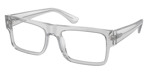 Prada Demo Rectangular Eyeglasses PR A01V 17P1O1 57 - Grey - PR A01V 17P_O1 57