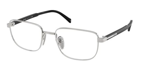 Prada Demo Rectangular Eyeglasses PR B51V 1BC1O1 53 - Silver Tone - PR B51V 1BC_O1 53