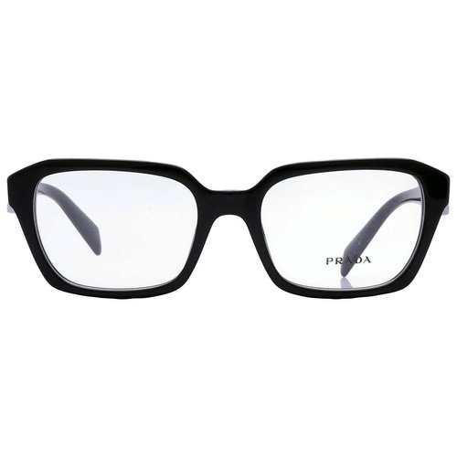 Prada Demo Rectangular Ladies Eyeglasses PR 14ZV 1AB1O1 52 - Black - PR 14ZV 1AB_O1 52