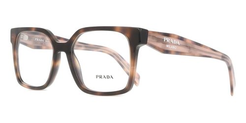 Prada Demo Square Ladies Eyeglasses PR B03V 23A1O1 54 - Tortoise - PR B03V 23A_O1 54