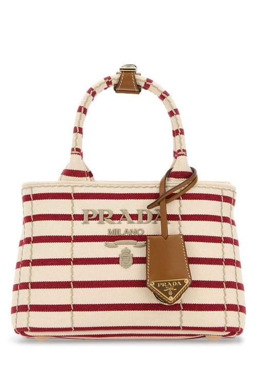 Prada Embroidered Canvas Mini Handbag - 1BA038V8OX2HJNF059I