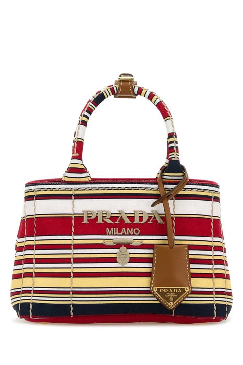 Prada Embroidered Canvas Mini Handbag - 1BA038V8OY2HJOF0853