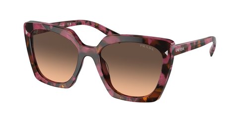 Prada Gradient Butterfly Ladies Sunglasses PR 23ZS 18N50C 54 - Brown/Pink - PR 23ZS 18N_0C 54