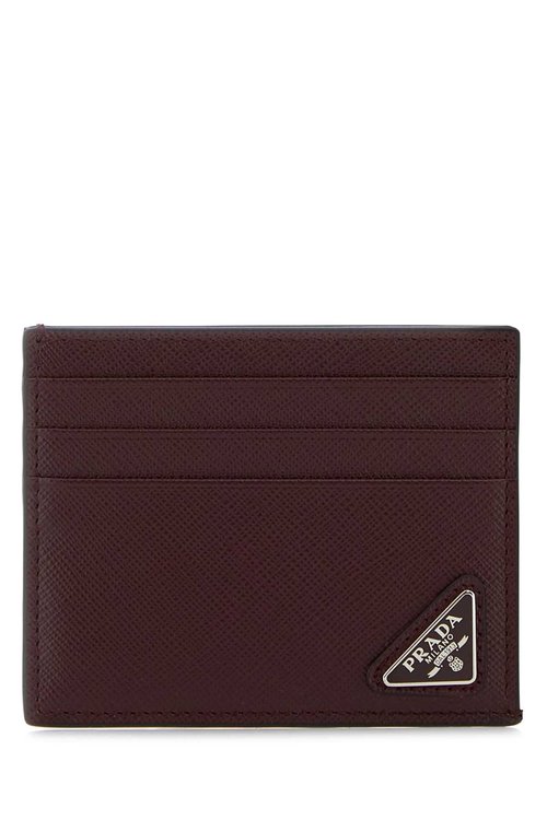 Prada Grape Leather Card Holder - 2MC223_QHHF0007